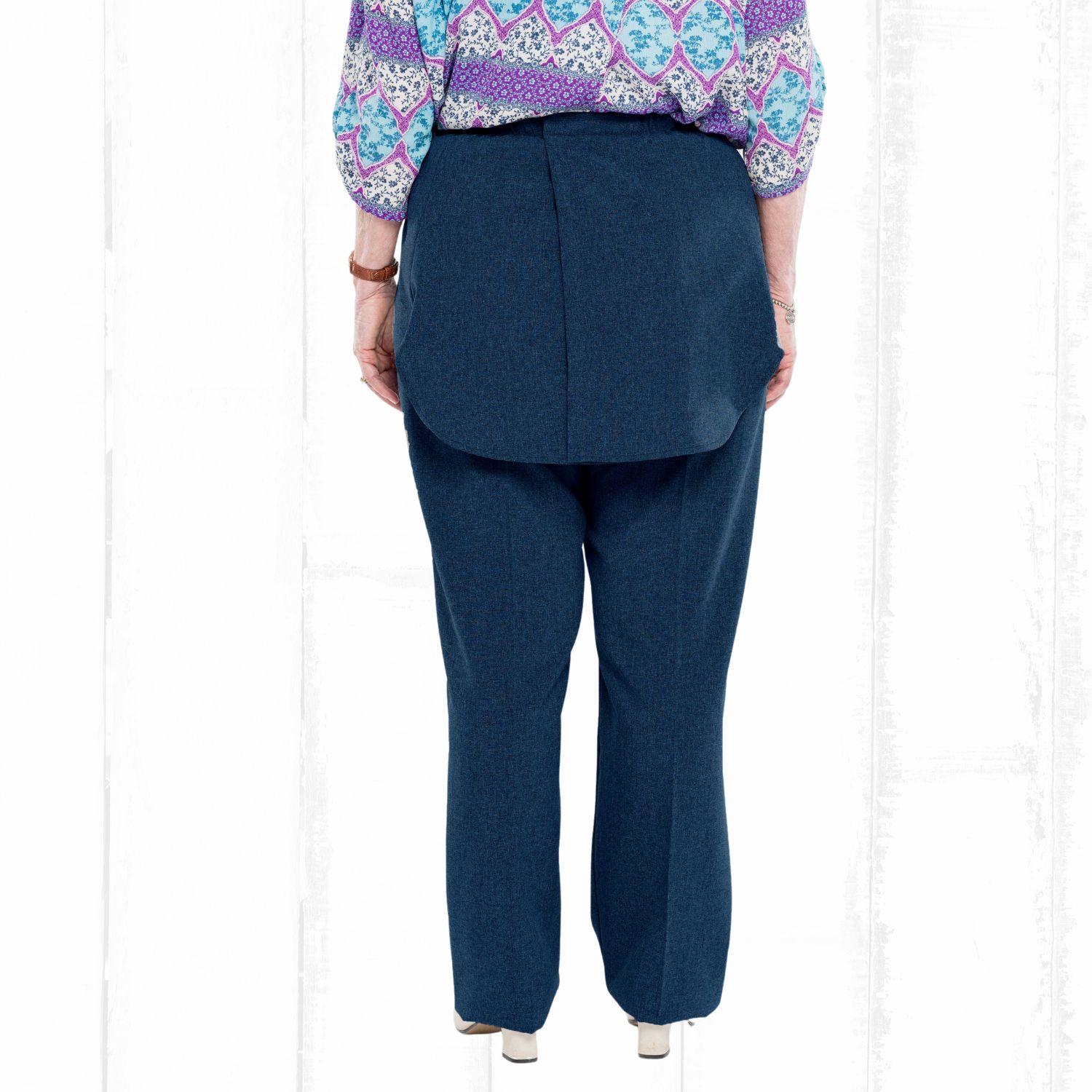 Pantalon adapté sans siège en polyester pour femme - Confort
